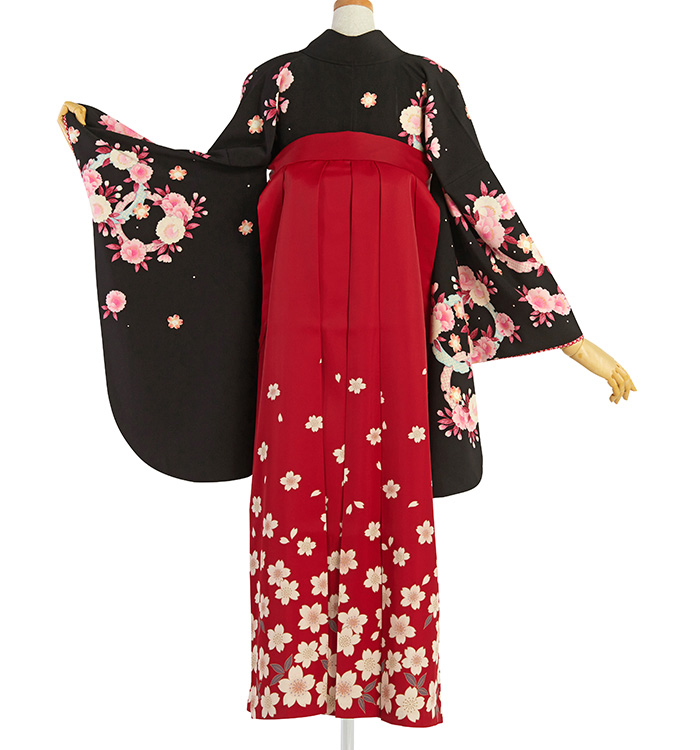 袴 レンタル着物DDD855×袴MGS014 | 【京都さがの館】卒業式袴レンタル