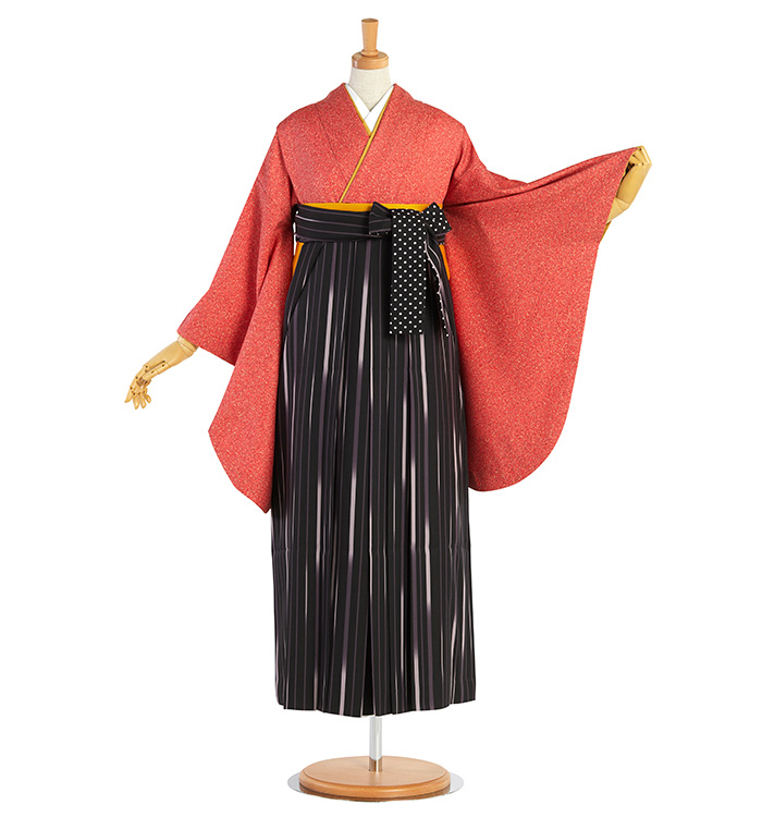 珊瑚色×オレンジ卒業袴 Kansai 卒業袴 No.FE-2273-Mサイズの通販｜きもの365