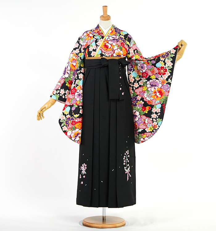 【美品】袴、卒業式　150 卒業袴 No.FE-2697-Lサイズの通販｜きもの365