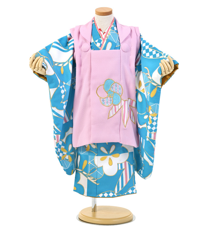 花わらべ 七五三（子ども） 3歳女の子（専用小物付）No.JE-0068の