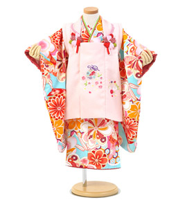 式部浪漫 七五三（子ども） 3歳女の子（専用小物付）No.JE-0069