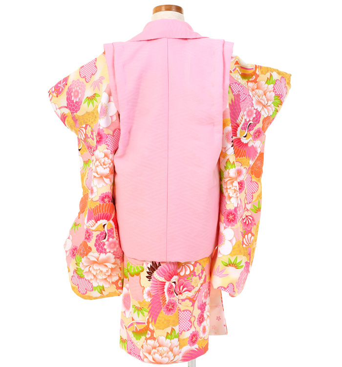 式部浪漫　七五三　３歳 式部浪漫|絵羽|115〜125cm|七五三着物レンタルフルセット(ブルー系