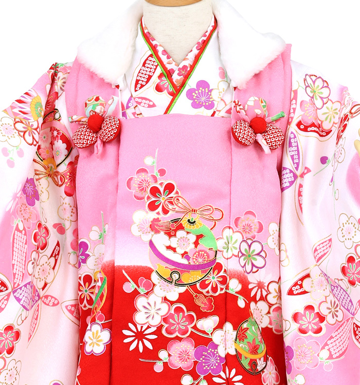 花うさぎ 七五三（子ども） 3歳女の子（専用小物付）No.JE-0146_01