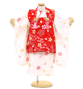 ハローキティ 七五三（子ども） 3歳女の子（専用小物付）No.JE-0331の