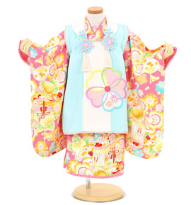 乙葉 七五三（子ども） 3歳女の子（専用小物付）No.JE-0154
