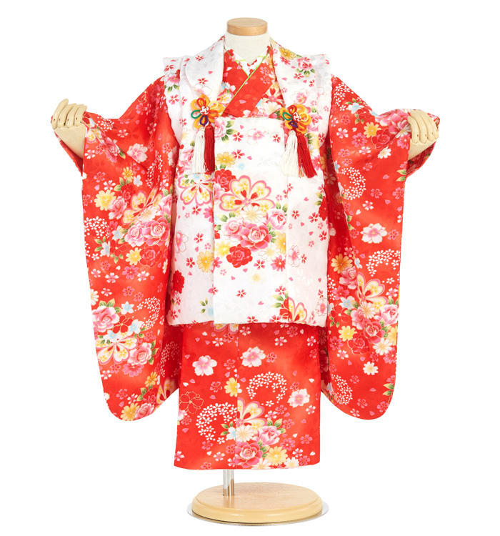 七五三（子ども） 3歳女の子（専用小物付）No.JE-0201のレンタル