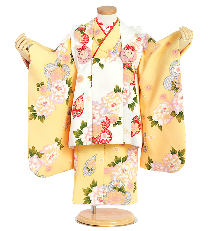 七五三(子ども) 3歳女の子(専用小物付)No.JE-0216