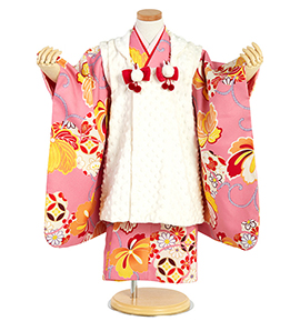 七五三(子ども) 3歳女の子(専用小物付)No.JE-0246