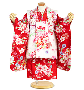 ハローキティ 七五三（子ども） 3歳女の子（専用小物付）No.JE-0331の