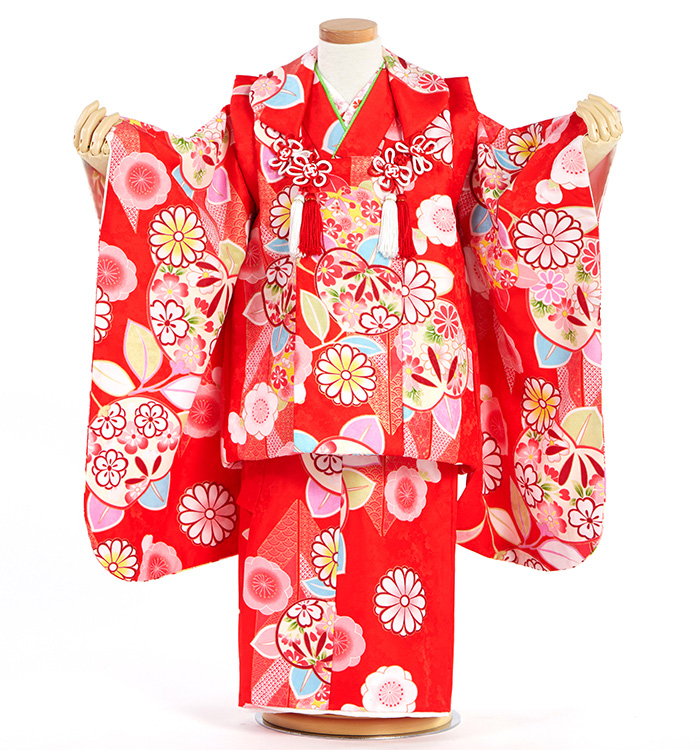 七五三（子ども） 3歳女の子（専用小物付）No.JE-0480