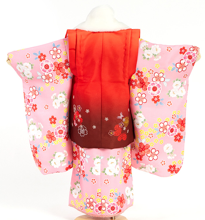七五三（子ども） 3歳女の子（専用小物付）No.JE-0483のレンタル