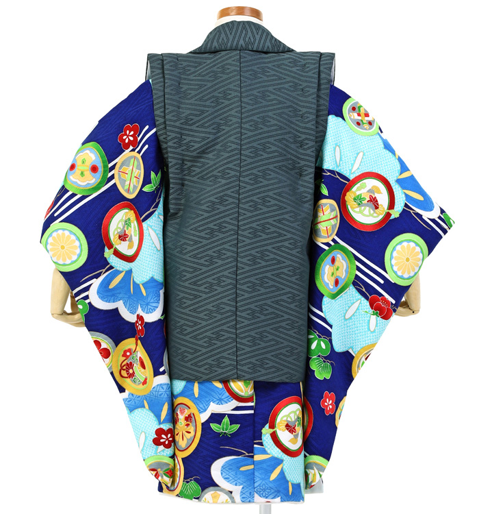 七五三★３歳男の子　被布セット 七五三（子ども） 3歳男の子被布セット No.KE-0114のレンタル