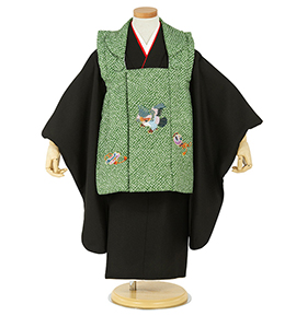 七五三（子ども） 3歳男の子被布セット No.KE-0061のレンタル｜きもの