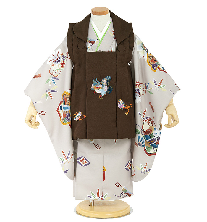 七五三（子ども） 3歳男の子被布セット No.KE-0081のレンタル｜きもの