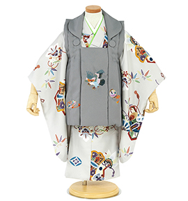 七五三（子ども） 3歳男の子被布セット No.KE-0085のレンタル｜きもの