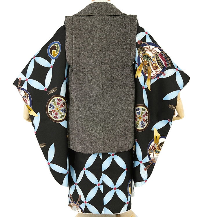 七五三★３歳男の子　被布セット 9-103 七五三 3歳 男の子 男児 被布 コート セット 七五三