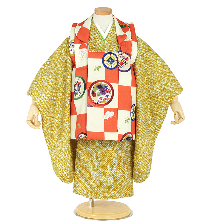 七五三　被服　男の子　三歳 七五三（子ども） 3歳男の子被布セット No.KE-0139のレンタル