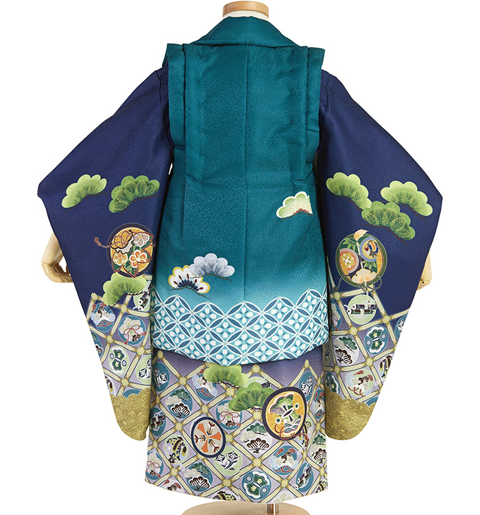 七五三（子ども） 3歳男の子被布セット No.KE-0140のレンタル｜きもの