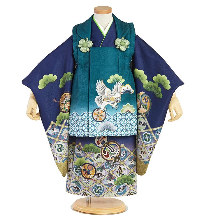 七五三（子ども） 3歳男の子被布セット No.KE-0140のレンタル｜きもの
