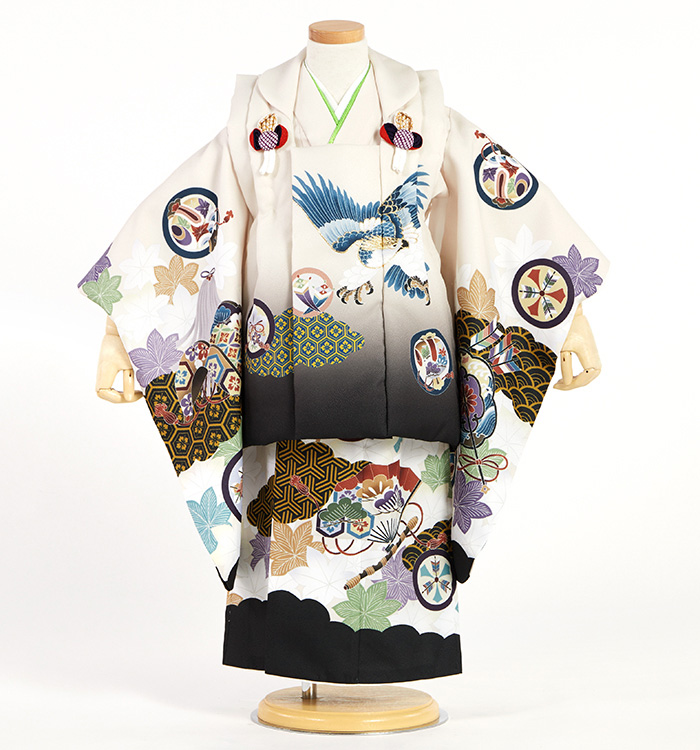 七五三（子ども） 3歳男の子被布セット No.KE-0144のレンタル｜きもの