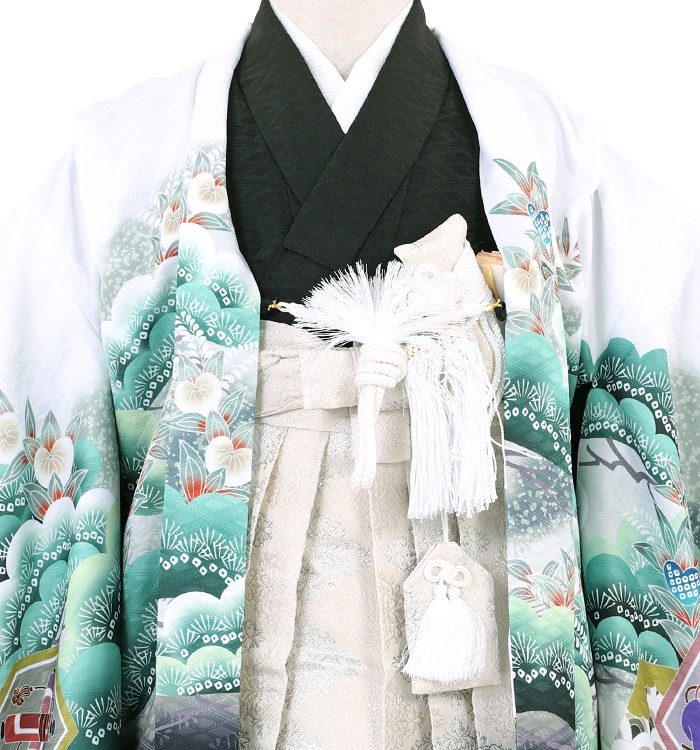 花柄　着物セット 花うさぎ 花柄 着物 セット (草履・扇子・髪飾り付き)