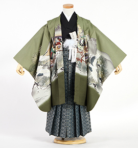 七五三で人気の緑の着物をレンタル｜格安の着物レンタル(税込7,980円