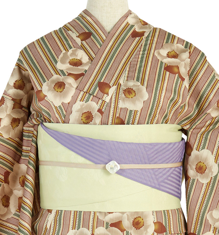 浴衣 半巾帯・帯留付き No.LF-0009-Fサイズ_01