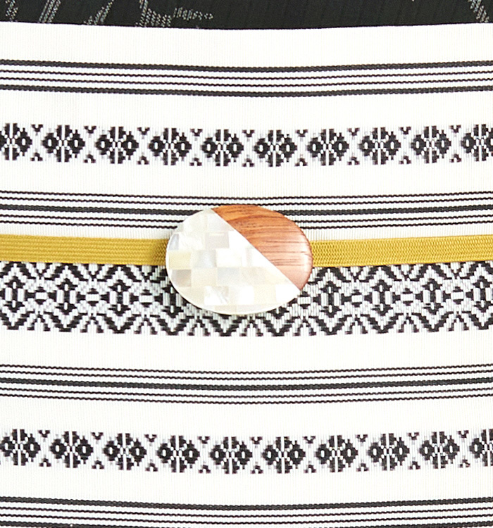 浴衣 正絹博多織小袋帯・帯留付き No.LF-0021-Fサイズ_04