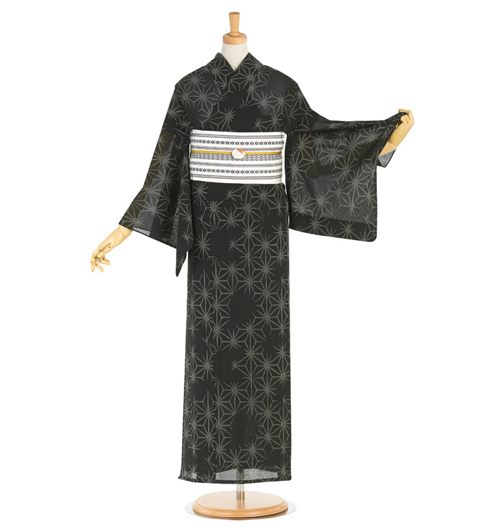 浴衣 正絹博多織小袋帯・帯留付き No.LF-0021-Fサイズのレンタル