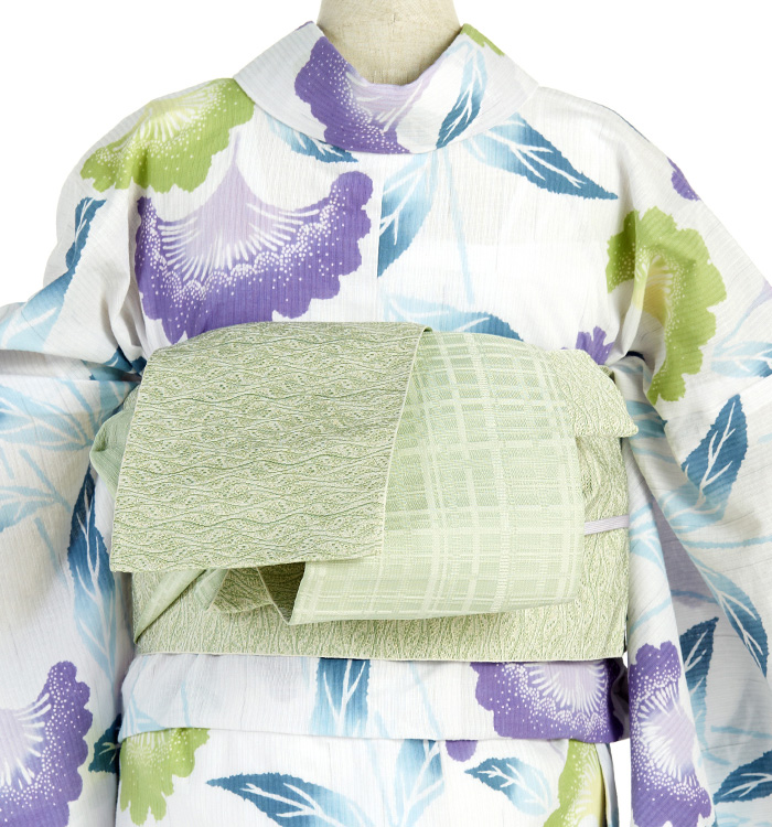 IKS COLLECTION 散 浴衣 半巾帯・帯留付き No.LF-0042-Fサイズ_02