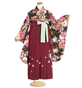 小学生袴 身長134cm～139cm（専用襦袢付）No.NE-0050-3Sサイズの