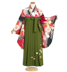 小学生袴 身長145cm～149cm No.NE-0091-Sサイズのレンタル