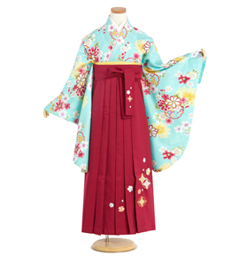 小学生 袴　140cm 小学生袴 身長140cm～144cm No.NE-0031-2Sサイズのレンタル