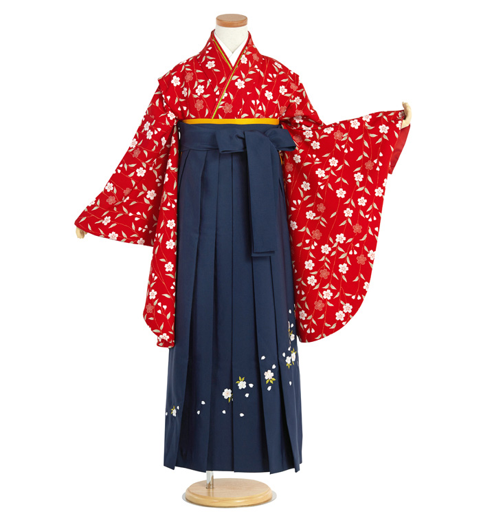 小学生袴(140cm) JAPAN STYLE 小学生袴 身長140cm～144cm（専用襦袢付）No.NE-0134-2S