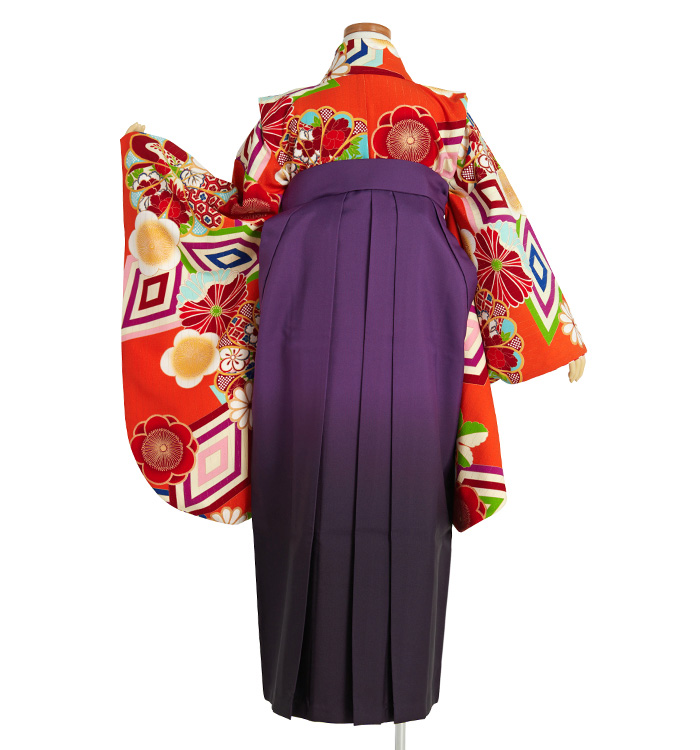 JAPAN STYLE 小学生袴 身長134cm～139cm（専用襦袢付）No.NE-0069-3S