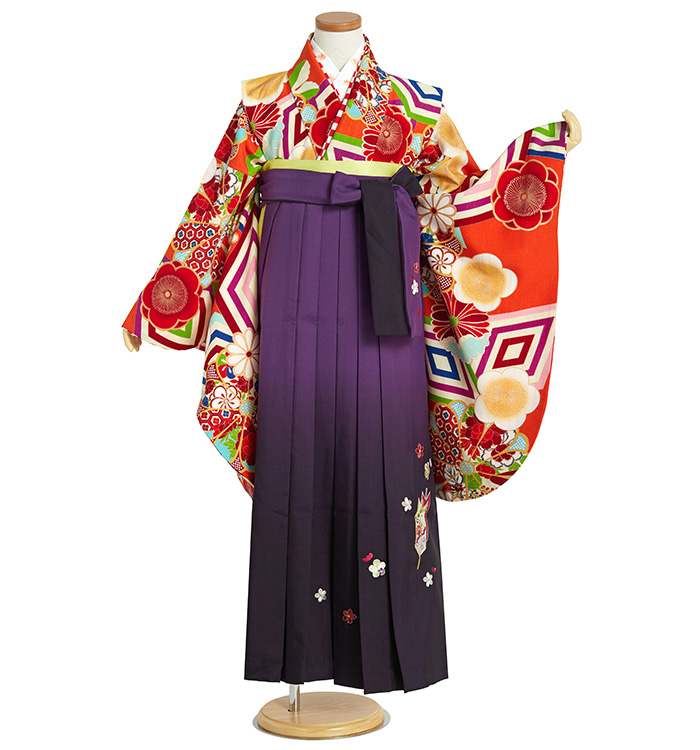 小学生袴✨️一度使用✨️美品✨️定価29999円 JAPAN STYLE 小学生袴 身長134cm～139cm（専用襦袢付）No.NE-0069-3S
