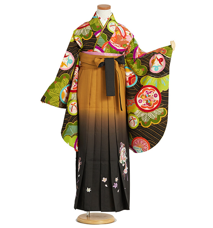 きもの道楽 小学生袴 身長145cm~149cm(専用襦袢付)No.NE-0071-Sサイズ