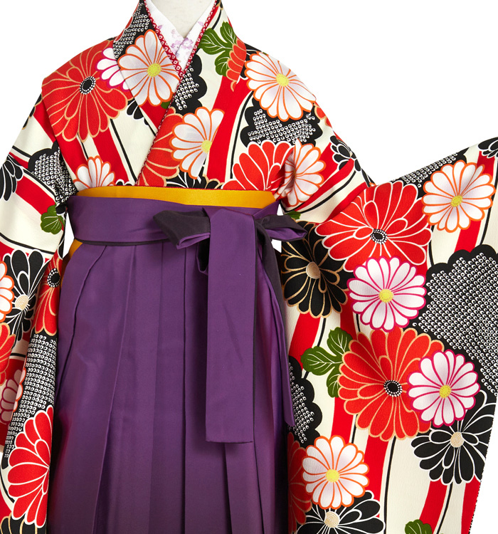 九重 小学生袴 身長145cm～149cm（専用襦袢付）No.NE-0089-S