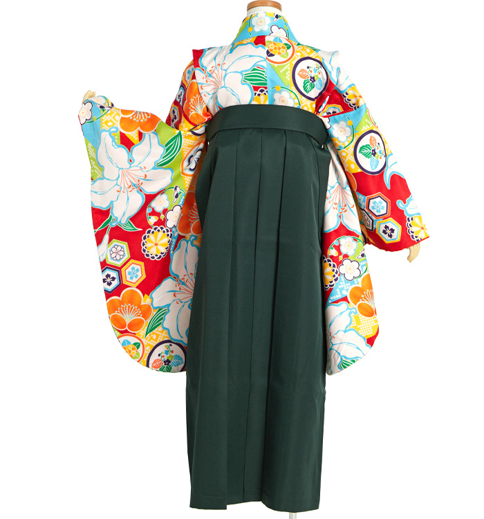 小学生袴 身長140cm～144cm（専用襦袢付）No.NE-0112-2Sサイズの