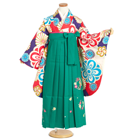 小学生袴 身長134cm～139cm（専用襦袢付）No.NE-0132-3Sサイズ