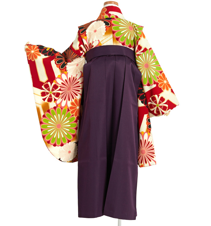 小学生袴(140cm) JAPAN STYLE 小学生袴 身長140cm～144cm（専用襦袢付）No.NE-0134-2S