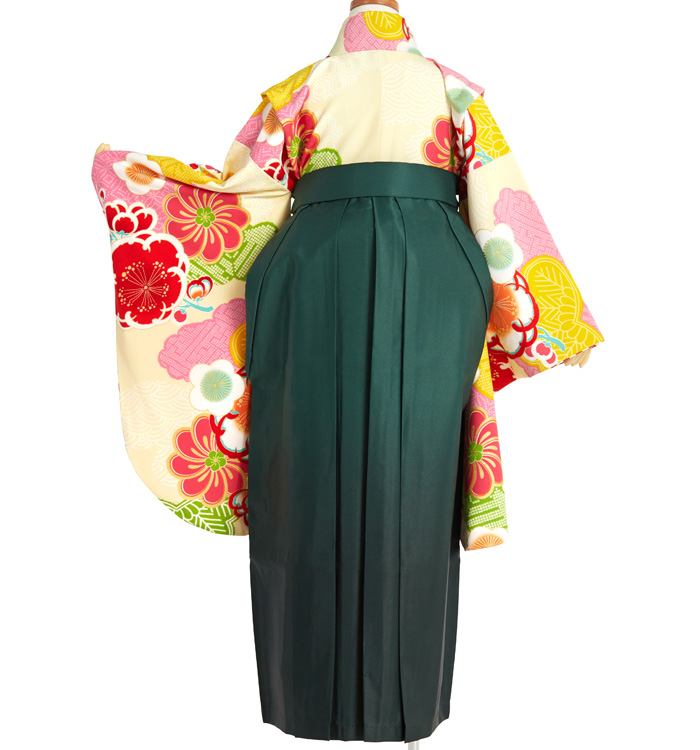 ゆえ 小学生　袴 小学生 卒業式袴 半襦袢付き 袴セット 着付け不要 小学生袴 卒業袴