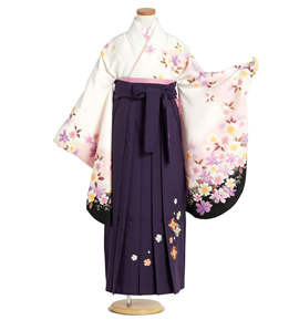 小学生袴 身長134cm～139cm（専用襦袢付）No.NE-0149-3Sサイズ