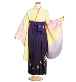 小学生袴 身長134cm～139cm（専用襦袢付）No.NE-0164-3Sサイズ
