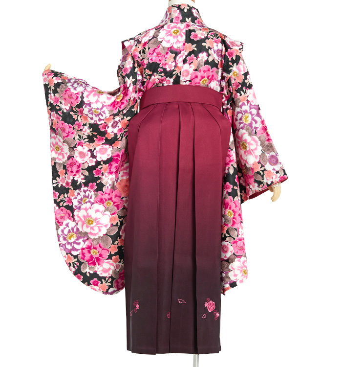 卒業式 袴 小学生 高身長 美品 小学生袴 身長140cm～144cm No.NE-0031-2Sサイズのレンタル