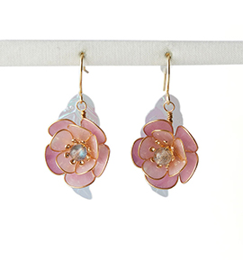 ブルーフローライトのピアス No.5XE-0042-00の通販｜きもの365