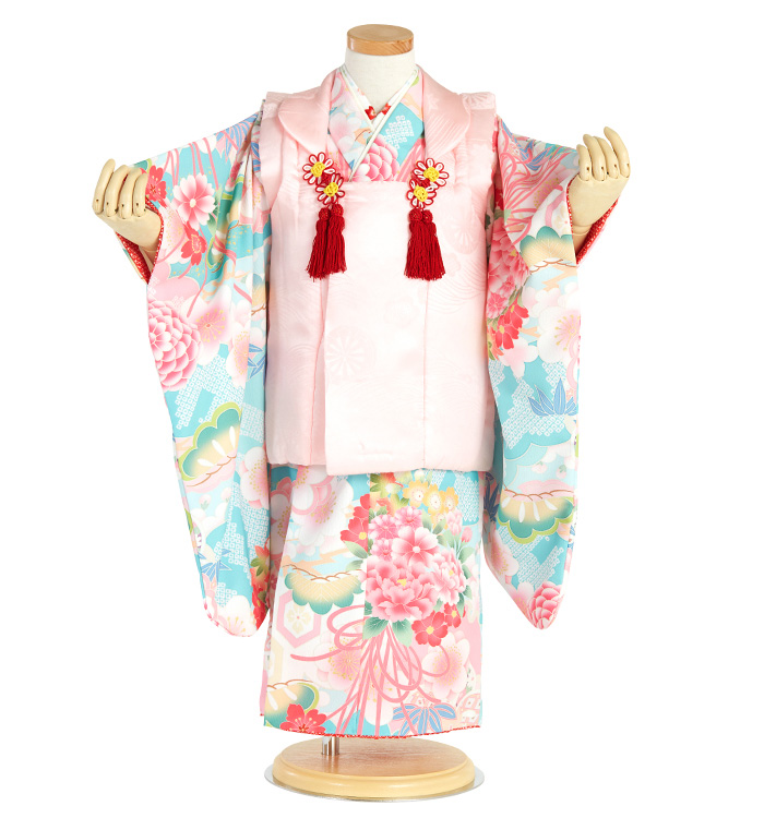 正絹被布コート 七五三 三歳女児用 No.ZM-5001-00