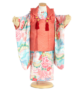 被布コート 七五三 三歳女児用 No.ZM-5002-00
