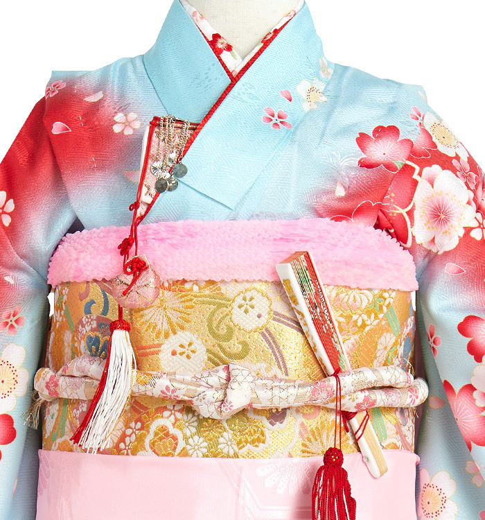 七五三 7歳女児用 帯揚 No.ZM-5015-50