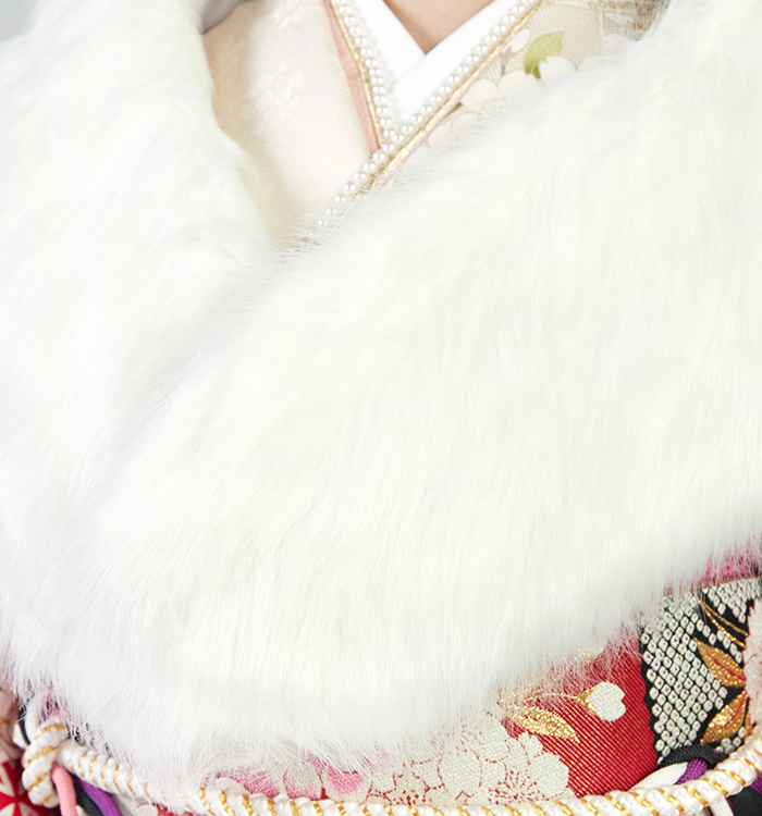 振袖用フェイクファーショール No.ZX-5001-00のレンタル｜きもの365